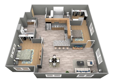 Monterrey - 3D - Vivere Floor Plan